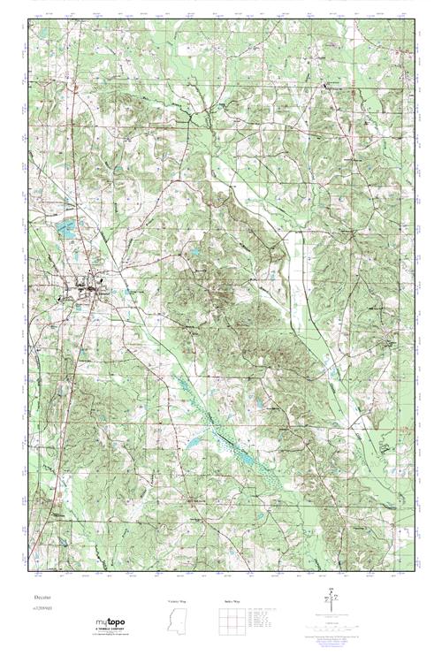 MyTopo Decatur, Mississippi USGS Quad Topo Map