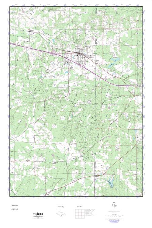 MyTopo Waskom, Texas USGS Quad Topo Map