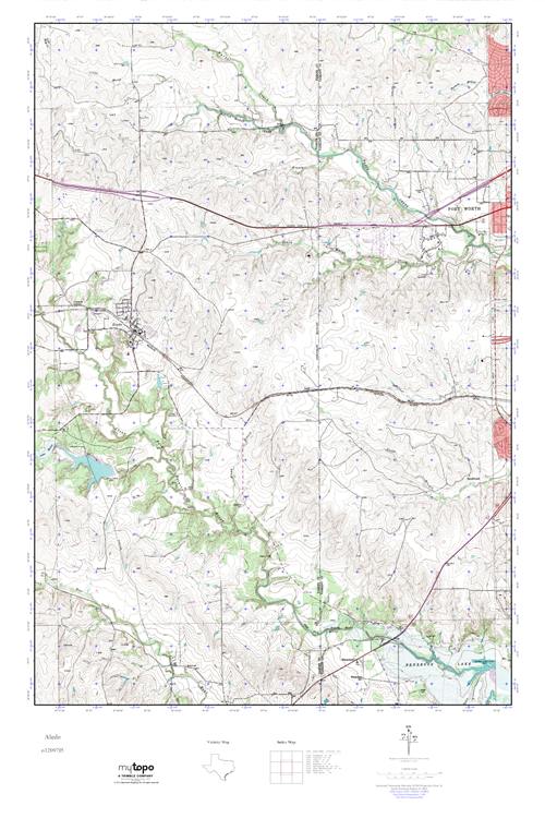 MyTopo Aledo, Texas USGS Quad Topo Map