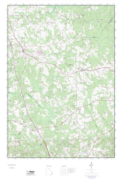 MyTopo Locust Grove, USGS Quad Topo Map