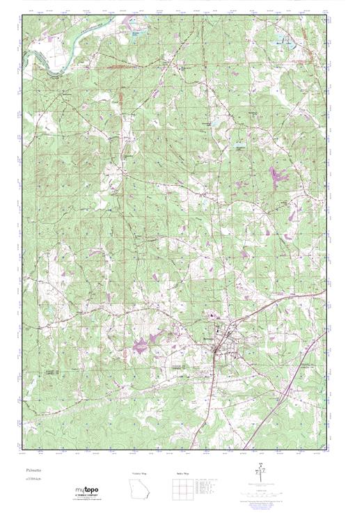 MyTopo Palmetto, USGS Quad Topo Map