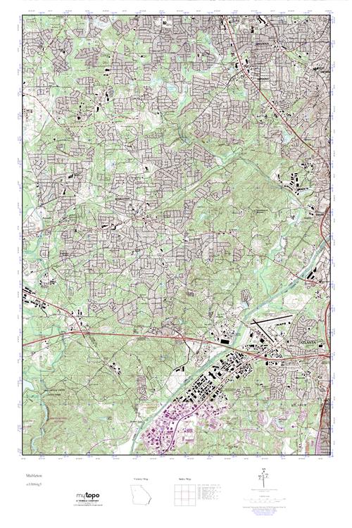 MyTopo Mableton, USGS Quad Topo Map