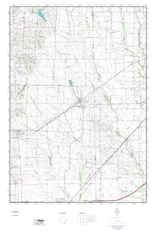 MyTopo Josephine, Texas USGS Quad Topo Map