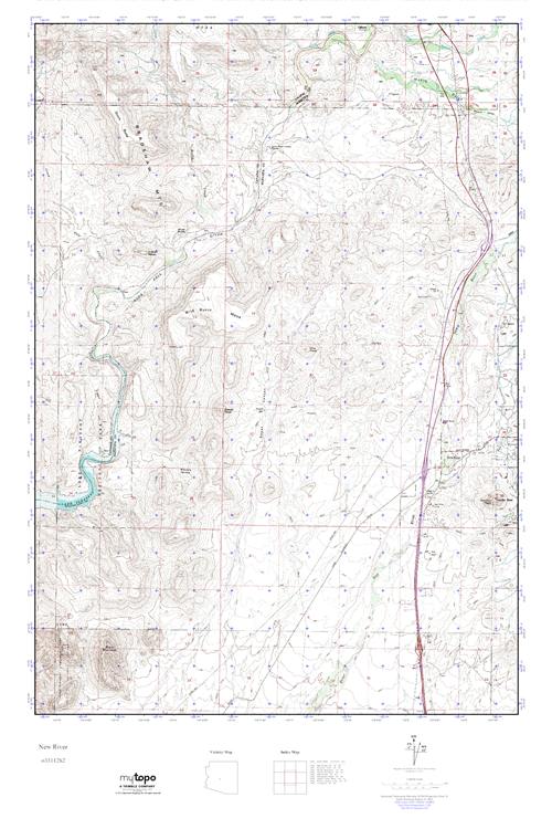 MyTopo New River, Arizona USGS Quad Topo Map