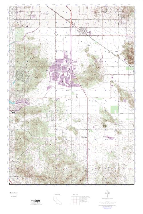 MyTopo Romoland, California USGS Quad Topo Map