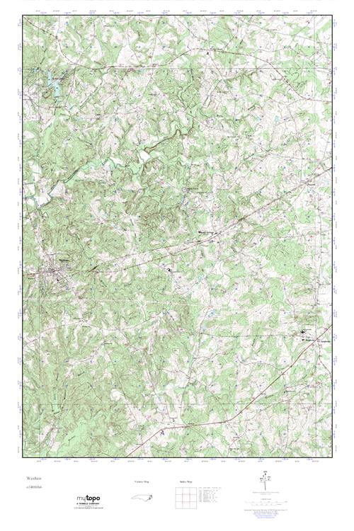 MyTopo Waxhaw, North Carolina USGS Quad Topo Map