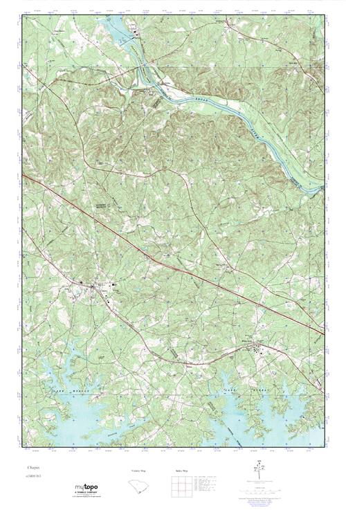 MyTopo Chapin, South Carolina USGS Quad Topo Map