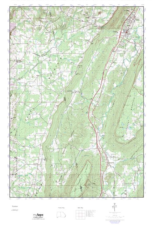 MyTopo Trenton, USGS Quad Topo Map