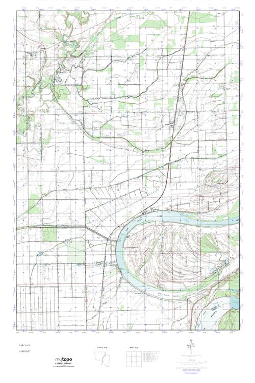 MyTopo Lakeview, Arkansas USGS Quad Topo Map