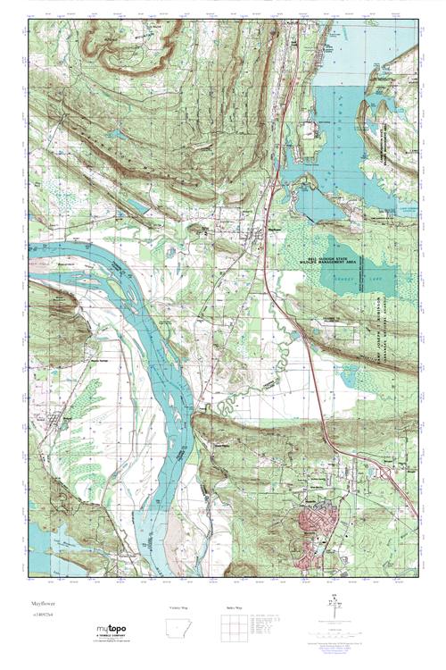 MyTopo Mayflower, Arkansas USGS Quad Topo Map