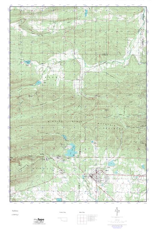 MyTopo Talihina, Oklahoma USGS Quad Topo Map