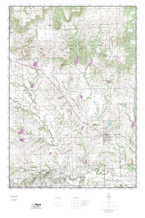 MyTopo Stonewall, Oklahoma USGS Quad Topo Map