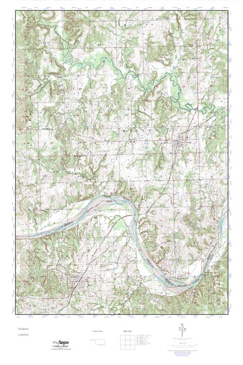 MyTopo Sasakwa, Oklahoma USGS Quad Topo Map