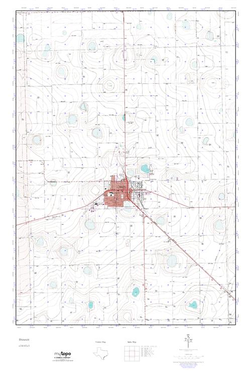 MyTopo Dimmitt, Texas USGS Quad Topo Map