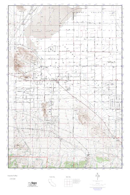 MyTopo Lucerne Valley, California USGS Quad Topo Map