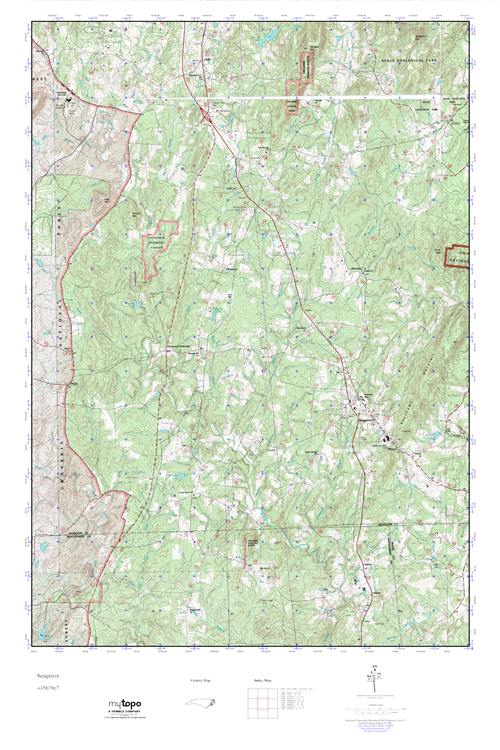 MyTopo Seagrove, North Carolina USGS Quad Topo Map
