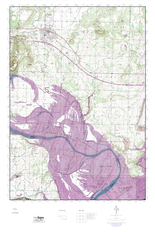 MyTopo Vian, Oklahoma USGS Quad Topo Map
