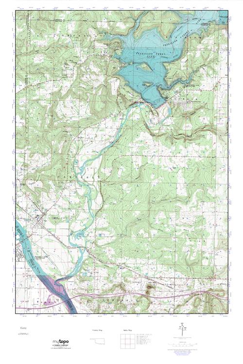 MyTopo Gore, Oklahoma USGS Quad Topo Map