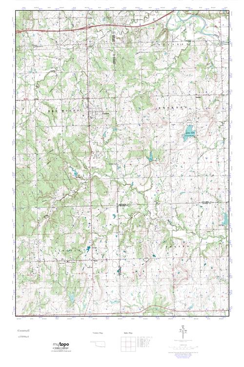 MyTopo Cromwell, Oklahoma USGS Quad Topo Map