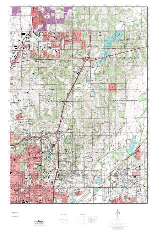 MyTopo Spencer, Oklahoma USGS Quad Topo Map