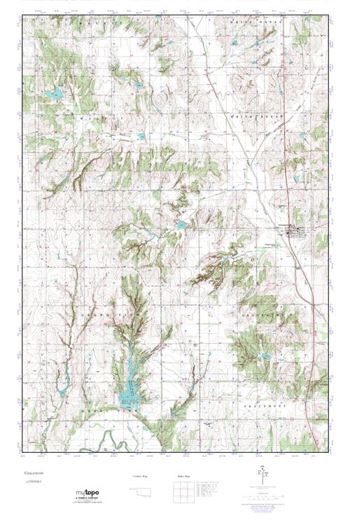 MyTopo Gracemont, Oklahoma USGS Quad Topo Map