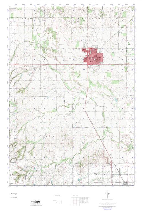 MyTopo Watonga, Oklahoma USGS Quad Topo Map