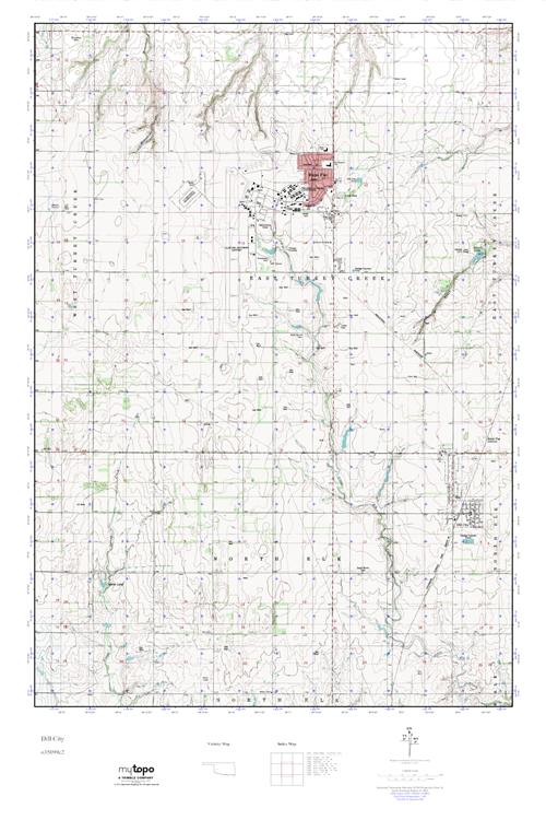 MyTopo Dill City, Oklahoma USGS Quad Topo Map