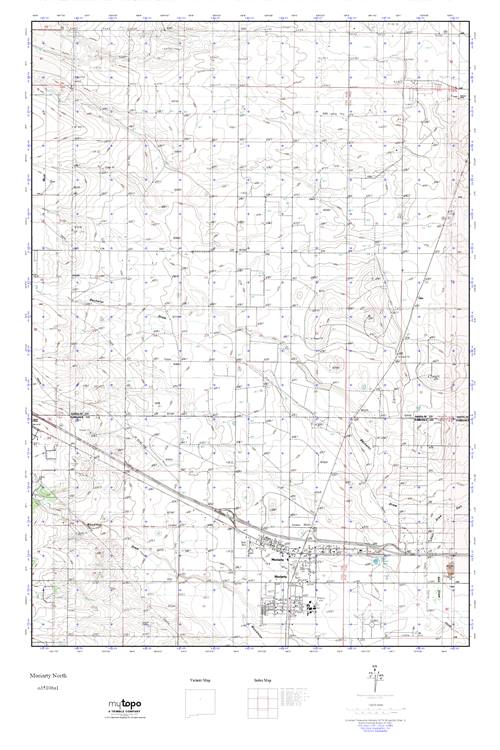 MyTopo Moriarty North, New Mexico USGS Quad Topo Map