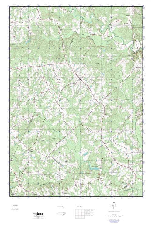 MyTopo Castalia, North Carolina USGS Quad Topo Map