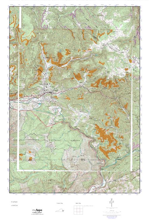 MyTopo Coeburn, Virginia USGS Quad Topo Map
