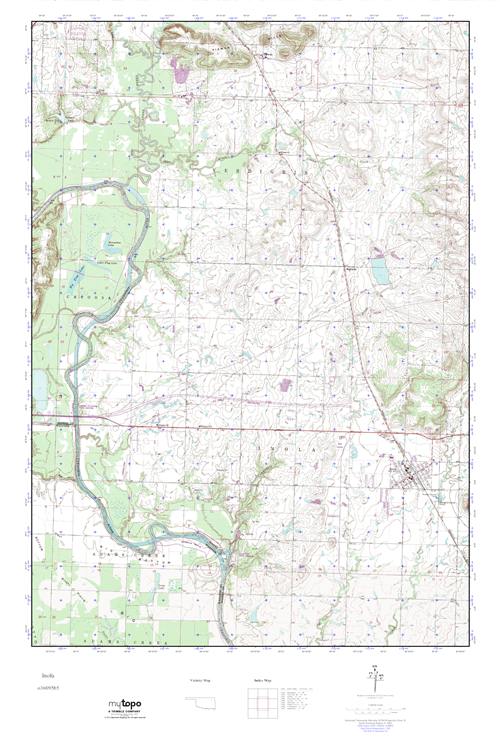 MyTopo Inola, Oklahoma USGS Quad Topo Map