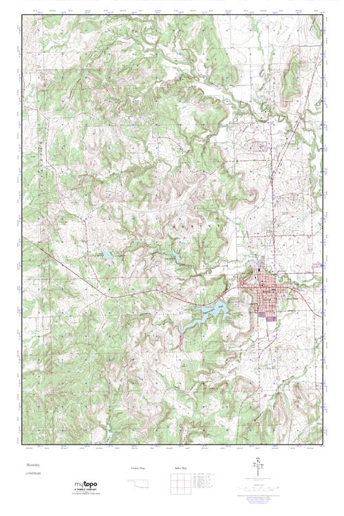 MyTopo Hominy, Oklahoma USGS Quad Topo Map