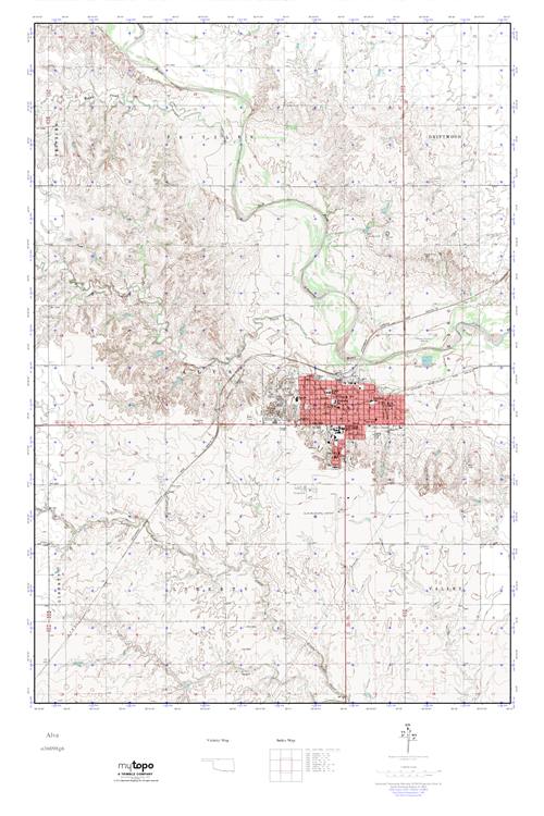 MyTopo Alva, Oklahoma USGS Quad Topo Map