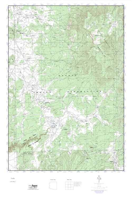 MyTopo Tsaile, Arizona USGS Quad Topo Map