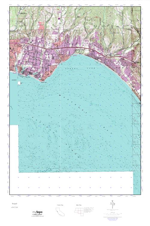 MyTopo Soquel, California USGS Quad Topo Map