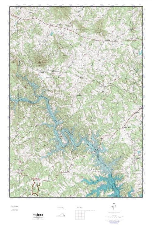 MyTopo Goodview, Virginia USGS Quad Topo Map
