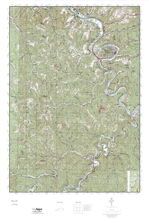 MyTopo Pikeville, Kentucky USGS Quad Topo Map