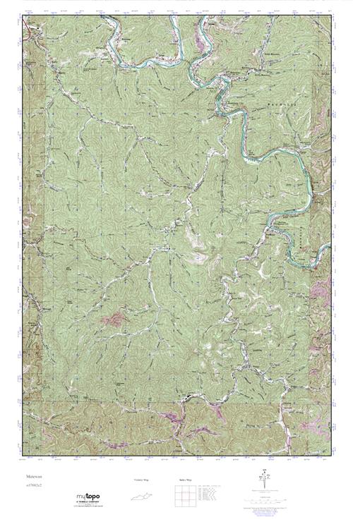 MyTopo Matewan, West Virginia USGS Quad Topo Map