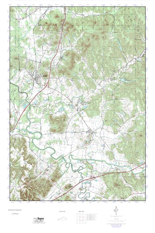 MyTopo Lebanon Junction, Kentucky USGS Quad Topo Map