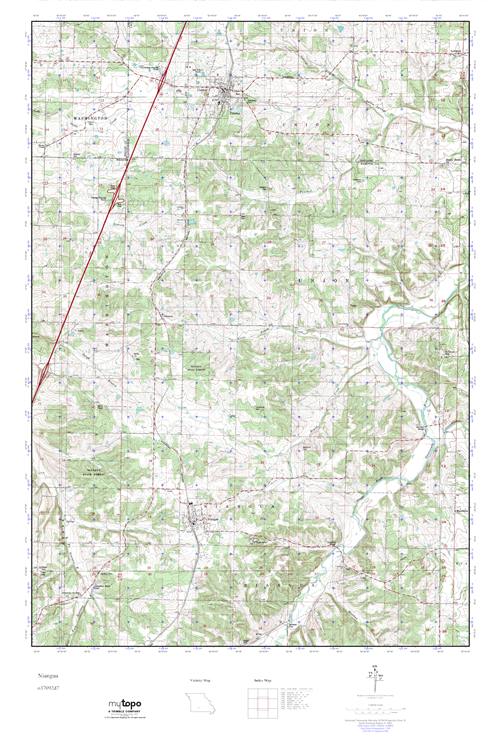 MyTopo Niangua, Missouri USGS Quad Topo Map