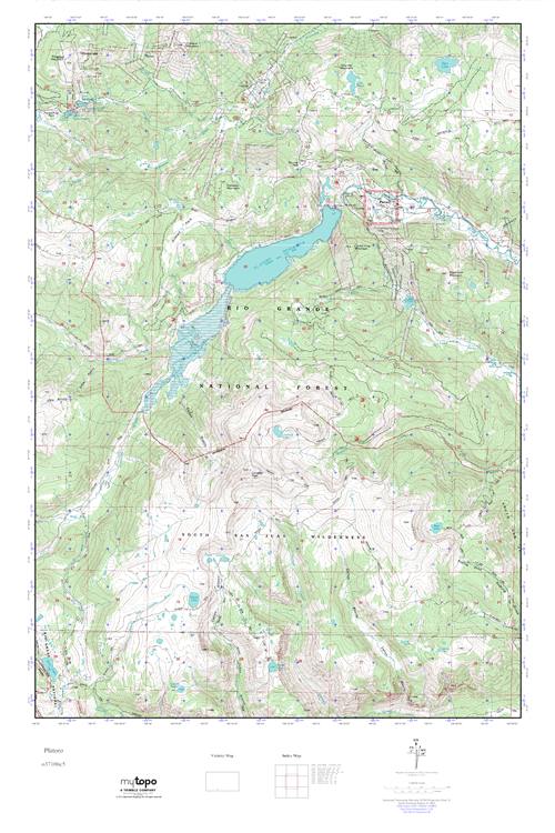 MyTopo Platoro, Colorado USGS Quad Topo Map