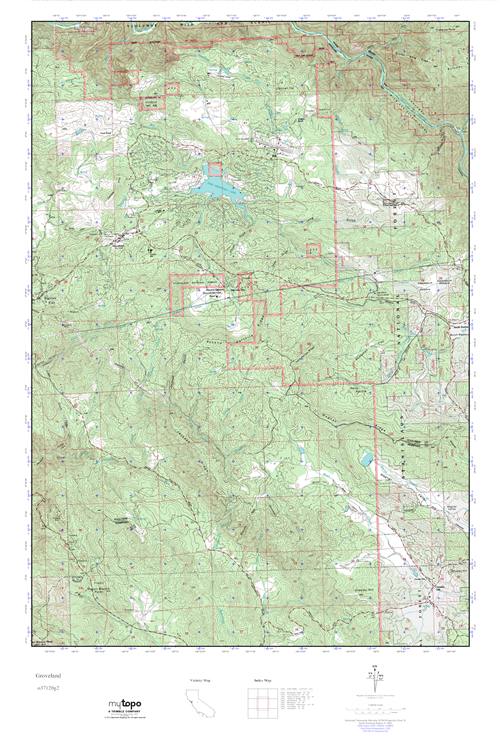 MyTopo Groveland, California USGS Quad Topo Map
