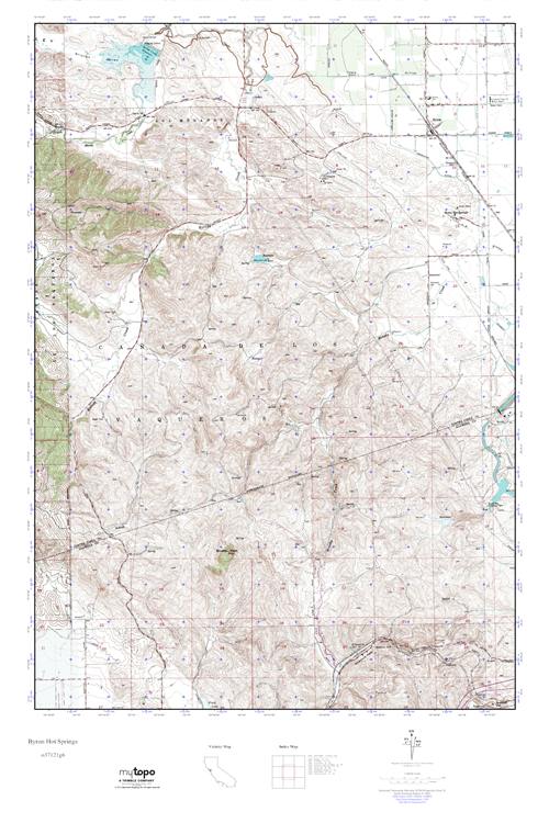 MyTopo Byron Hot Springs, California USGS Quad Topo Map