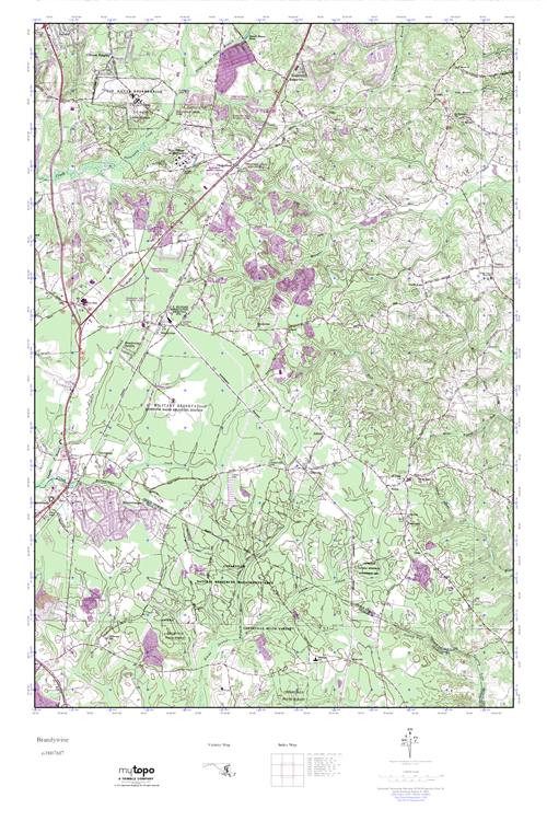 MyTopo Brandywine, Maryland USGS Quad Topo Map