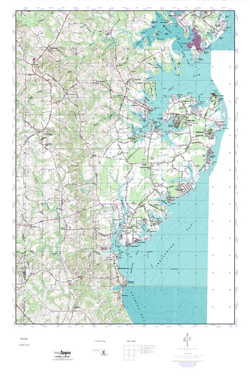 MyTopo Deale, Maryland USGS Quad Topo Map
