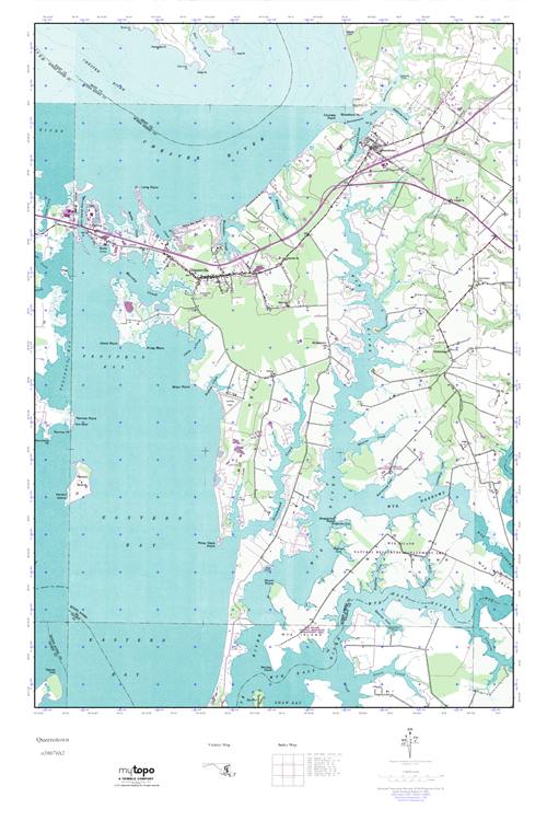 MyTopo Queenstown, Maryland USGS Quad Topo Map