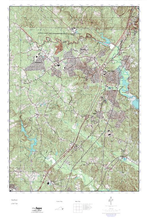 MyTopo Stafford, Virginia USGS Quad Topo Map
