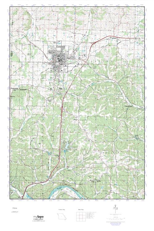 MyTopo Eldon, Missouri USGS Quad Topo Map