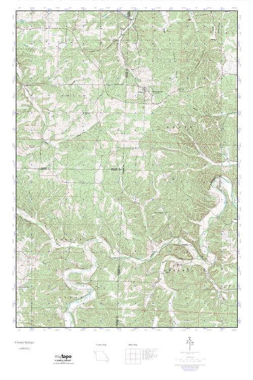 MyTopo Climax Springs, Missouri USGS Quad Topo Map