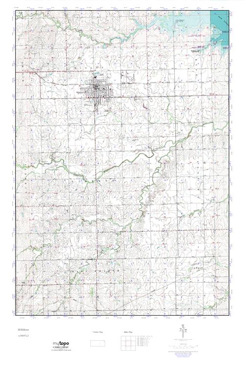 MyTopo Hillsboro, Kansas USGS Quad Topo Map